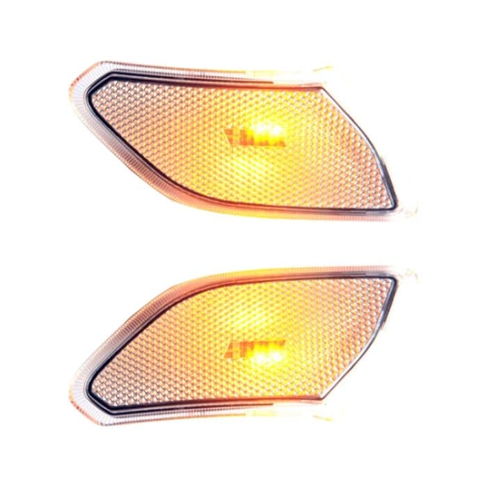 Auto Transparent Rad Augenbraue Seitenlicht Blinker Blatt Platte Lampe Für Jeep Wrangler Jl 2018- – Bild 4