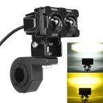 ZH-1583A1 Externe wasserdichte doppelte lampe perlen led scheinwerfer quadrat drache knopftyp