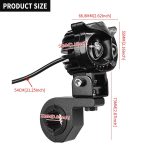 ZH-1584A1 Externe wasserdichte doppelte doppelleuchte perlen led scheinwerfer owl dragon button type – Bild 2