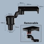 Auto 360 Grad Rotation Wassertaler Halter Multifunktions-Esstisch – Bild 4