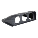 Auto 52 mm 3 Löcher Dash Gauge Messmotor -Halterhalter, Kohlefaser – Bild 2