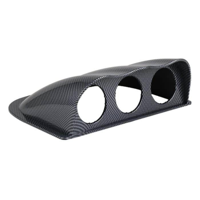 Auto 52 mm 3 Löcher Dash Gauge Messmotor -Halterhalter, Kohlefaser – Bild 2