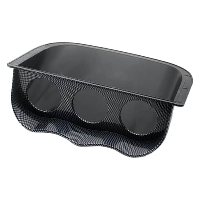 Auto 52 mm 3 Löcher Dash Gauge Messmotor -Halterhalter, Kohlefaser – Bild 3