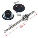 100 mm Edelstahl-Schnellstifte, Druckknopf, Billet-Haubenstifte, Verriegelungsclip-Kit, 100mm (Red), 100mm (Blue), 100mm (Black), 100mm (Silver) – Bild 3