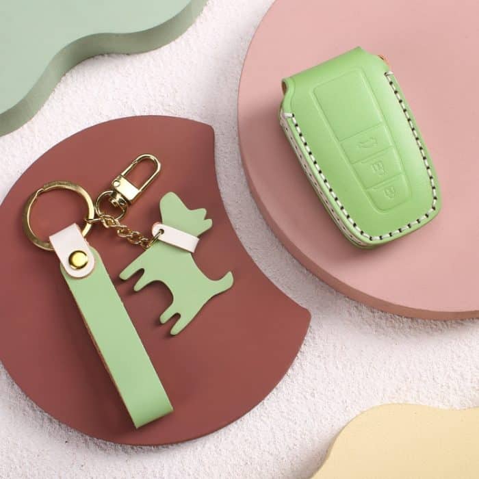Hallmo Car Female Style Rindsleder Schlüsselschutzhülle für Toyota – Bild 4