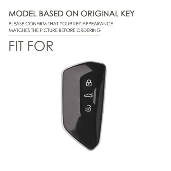 Hallmo Auto-Schlüsselschutzhülle aus Rindsleder für Volkswagen Golf 8, For Volkswagen Golf 8 (Black), For Volkswagen Golf 8 (Blue), For Volkswagen Golf 8 (Brown) – Bild 2