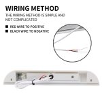 Wohnmobil-/Yacht-Markisen-LED-Streifenlicht DC12–28 V mit 9 LED-Lampenperlen, 9 LEDs (White), 9 LEDs (Black) – Bild 7