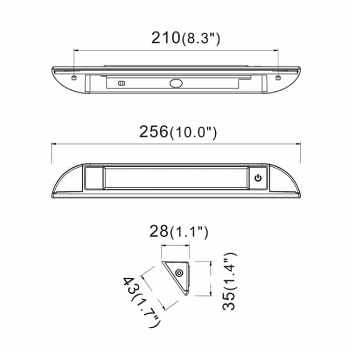 Wohnmobil-/Yacht-Markisen-LED-Streifenlicht DC12–28 V mit 9 LED-Lampenperlen, 9 LEDs (White), 9 LEDs (Black) – Bild 2