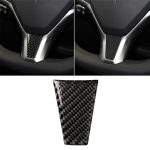 Carbonfaser Autolenkrad Dekorativer Aufkleber für Tesla Model S / X.