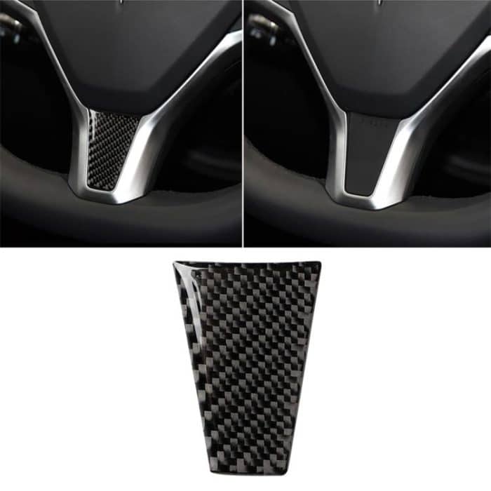 CRP5505.jpg Carbonfaser Autolenkrad Dekorativer Aufkleber für Tesla Model S / X. – Bild 1