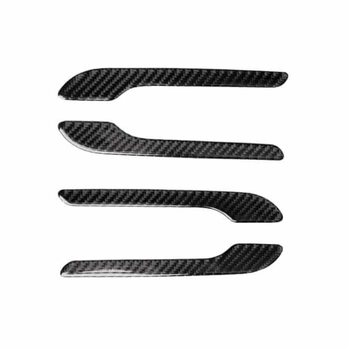 4 PCS Carbon Fiber Auto Außengriff Dekorativer Aufkleber für Tesla Model 3 – Bild 2