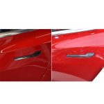 4 PCS Carbon Fiber Auto Außengriff Dekorativer Aufkleber für Tesla Model 3 – Bild 6