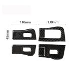 Carbon Faser Autofenster Knopf Dekorativer Aufkleber für Tesla Model 3, Geeignet für Linksfahren – Bild 5