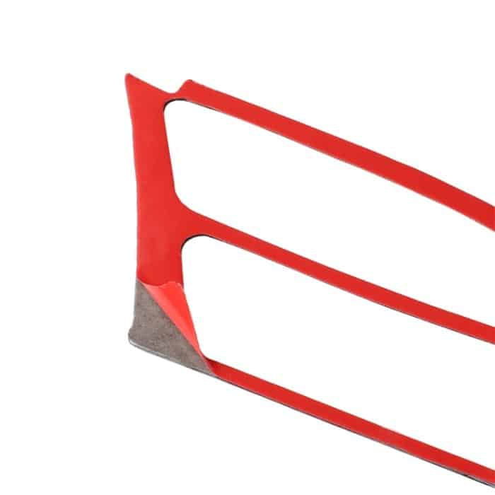 4 PCS Carbon Fiber Car Central Control Instrument Outlet Dekorativer Aufkleber für Tesla Model X, geeignet für Linksfahrten – Bild 4