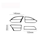 4 PCS Carbon Fiber Car Central Control Instrument Outlet Dekorativer Aufkleber für Tesla Model X, geeignet für Linksfahrten – Bild 5