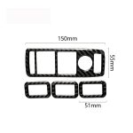 4 PCS Carbon Fiber Car Window Lift Panel Dekorativer Aufkleber für Tesla Model X. – Bild 5