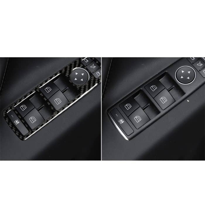 4 PCS Carbon Fiber Car Window Lift Panel Dekorativer Aufkleber für Tesla Model X. – Bild 6