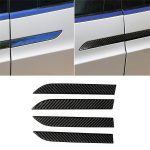 4 PCS Carbon Fiber Car Außentürgriff Panel Dekorativer Aufkleber für Tesla Model X.