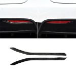 2 PCS Carbon Fiber Auto Nebelschlussleuchten Dekorativer Aufkleber für Tesla Model X.