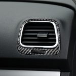 2 stücke / satz Kohlefaserwagen Links- und Right Air Outlets Rahmen dekorativer Aufkleber für Volkswagen Scirocco 2009-2016, links und rechts Antrieb universell – Bild 5