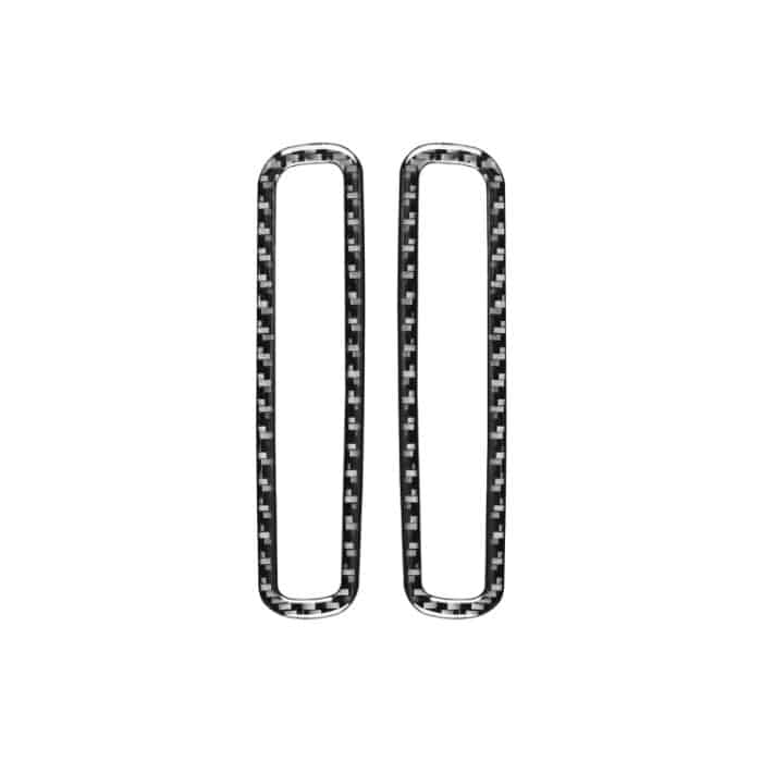 2 teile / satz Kohlefaser Auto A-Säule Air Outlet-Rahmen dekorativer Aufkleber für Volkswagen Scirocco 2009-2016, linke und rechte Antrieb universell – Bild 1