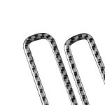 2 teile / satz Kohlefaser Auto A-Säule Air Outlet-Rahmen dekorativer Aufkleber für Volkswagen Scirocco 2009-2016, linke und rechte Antrieb universell – Bild 3