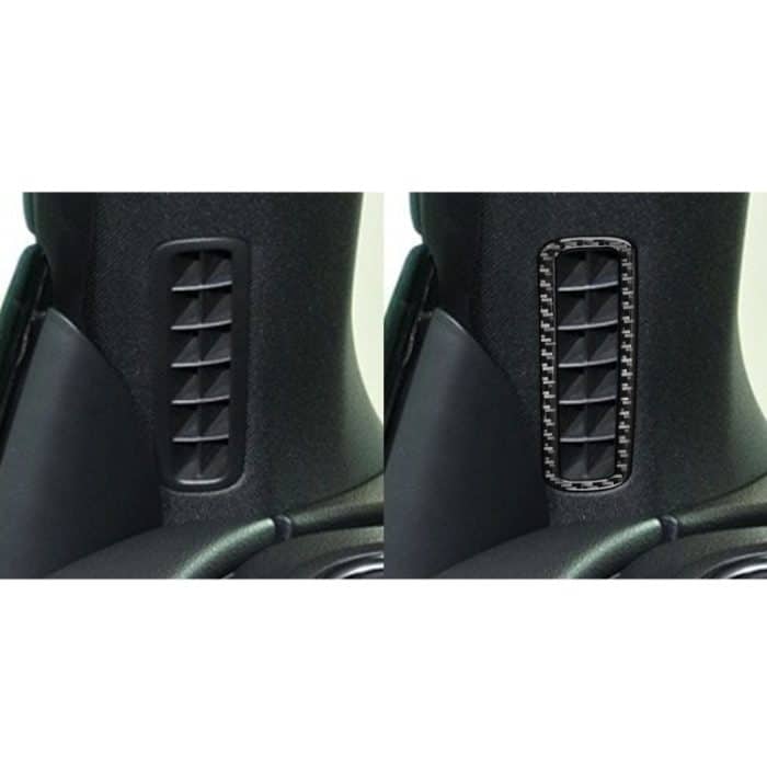 2 teile / satz Kohlefaser Auto A-Säule Air Outlet-Rahmen dekorativer Aufkleber für Volkswagen Scirocco 2009-2016, linke und rechte Antrieb universell – Bild 6