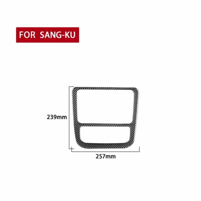 Kohlefaserauto Central Control CD Klimaanlage Dekorative Aufkleber für Volkswagen Scirocco 2009-2016, links und rechts Antrieb Universal – Bild 2