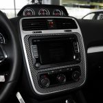 Kohlefaserauto Central Control CD Klimaanlage Dekorative Aufkleber für Volkswagen Scirocco 2009-2016, links und rechts Antrieb Universal – Bild 5