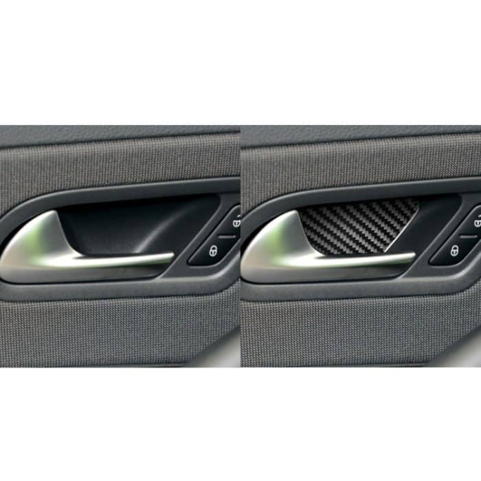2 Stück / Set Kohlefaser-Auto-Innentürschüssel dekorativer Aufkleber für Volkswagen Scirocco 2009-2016, links und rechts Antrieb universell – Bild 6