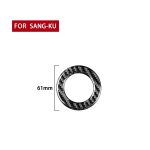 Kohlefaserauto-Zigarettenanzünder Schlüsselanhänger dekorativer Aufkleber für Volkswagen Scirocco 2009-2016, links und rechts universell – Bild 2