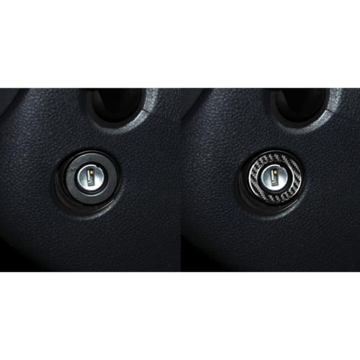 Kohlefaserauto-Zigarettenanzünder Schlüsselanhänger dekorativer Aufkleber für Volkswagen Scirocco 2009-2016, links und rechts universell – Bild 6