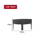 Kohlefaserauto Central Control Air Outlet Dekorative Aufkleber für Toyota Old Rav4 2006-2013, links und rechts Antrieb Universal – Bild 2