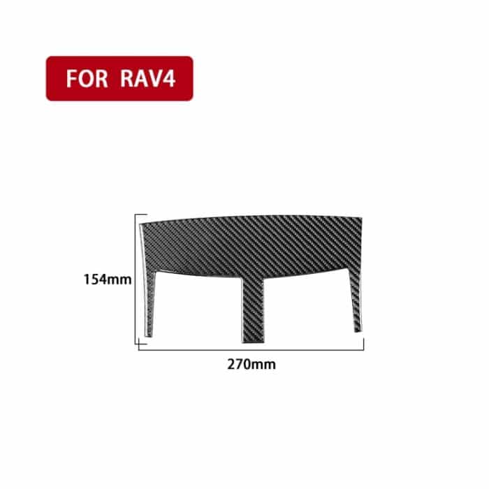 Kohlefaserauto Central Control Air Outlet Dekorative Aufkleber für Toyota Old Rav4 2006-2013, links und rechts Antrieb Universal – Bild 2
