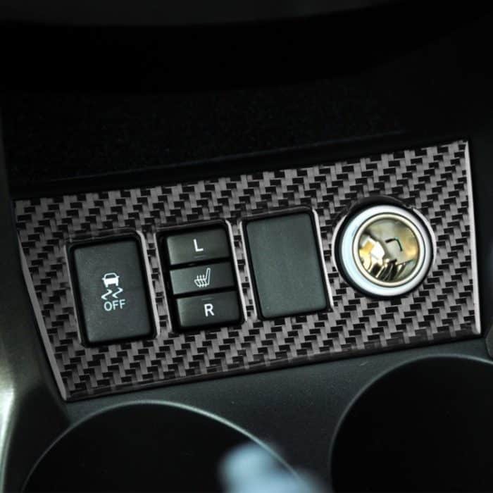 Kohlefaser-Auto-Zigaretten-Feuerzeug-Panel dekorativer Aufkleber für Toyota alte RAV4 2006-2013, linke und rechter Antrieb universell – Bild 5