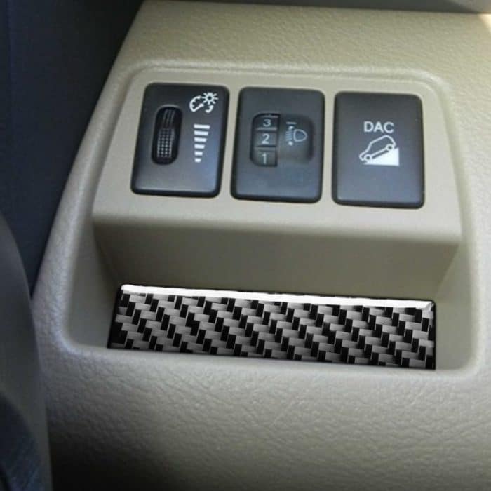 Kohlefaser-Auto-Scheinwerfer-Schalter-Dichtung dekorativer Aufkleber für Toyota Alt RAV4 2006-2013, linke und rechter Antrieb universell – Bild 5