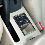 Kohlefaser-Fahrzeug-Rückspiegel-Anpassungsschalter-Rahmen dekorativer Aufkleber für Toyota alte RAV4 2006-2013, linke Fahrt – Bild 5