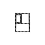 Kohlefaser-Auto-Rückfahrspiegel-Einstellschalter-Rahmen dekorativer Aufkleber für Toyota alte RAV4 2006-2013, Right Drive