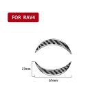Kohlefaser-Auto-Lenkrad-Label dekorativer Aufkleber für Toyota Alt RAV4 2006-2013, links und rechts universell – Bild 3