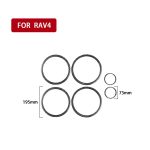 Kohlefaser-Autotür-Hornring dekorativer Aufkleber für TOYOTA Old Rav4 2006-2013, links und rechts Antrieb universell – Bild 2