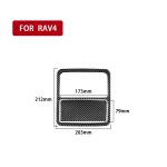 Kohlefaser-Autofront-Lese-Leuchttafel-dekoratives Aufkleber für Toyota alte RAV4 2006-2013, linke und rechte Antrieb universell – Bild 2