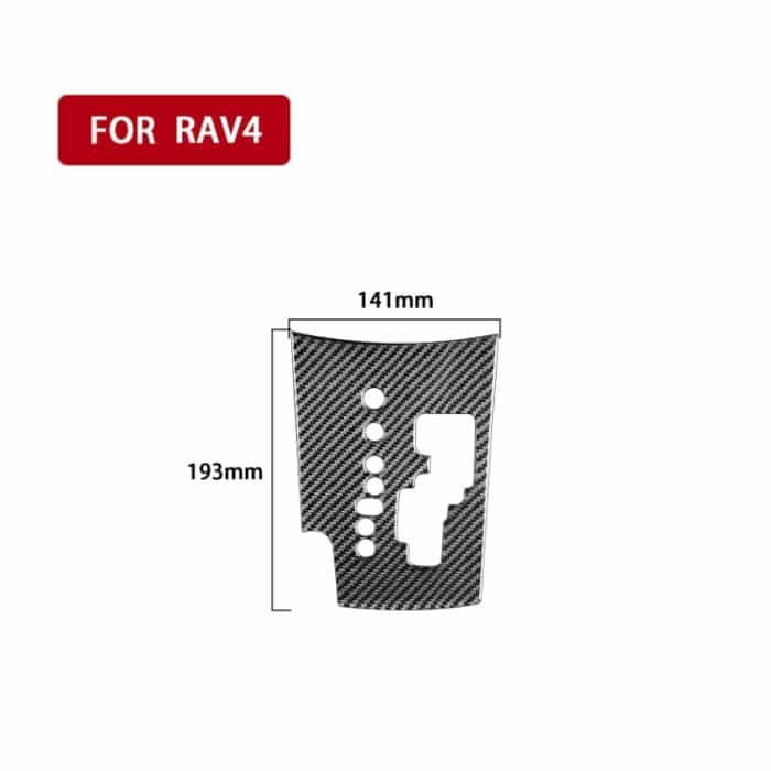 Kohlefaser-Auto-Gang-Panel dekorativer Aufkleber für Toyota alte RAV4 2006-2013, linke Fahrt – Bild 2