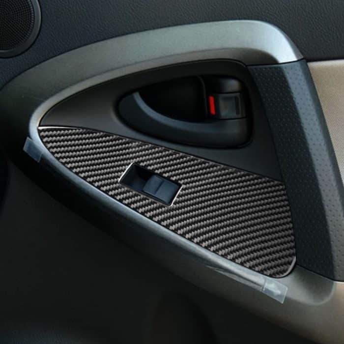 Kohlefaser-Auto-Hebepanel dekorativer Aufkleber für Toyota alte RAV4 2006-2013, linke Fahrt – Bild 5