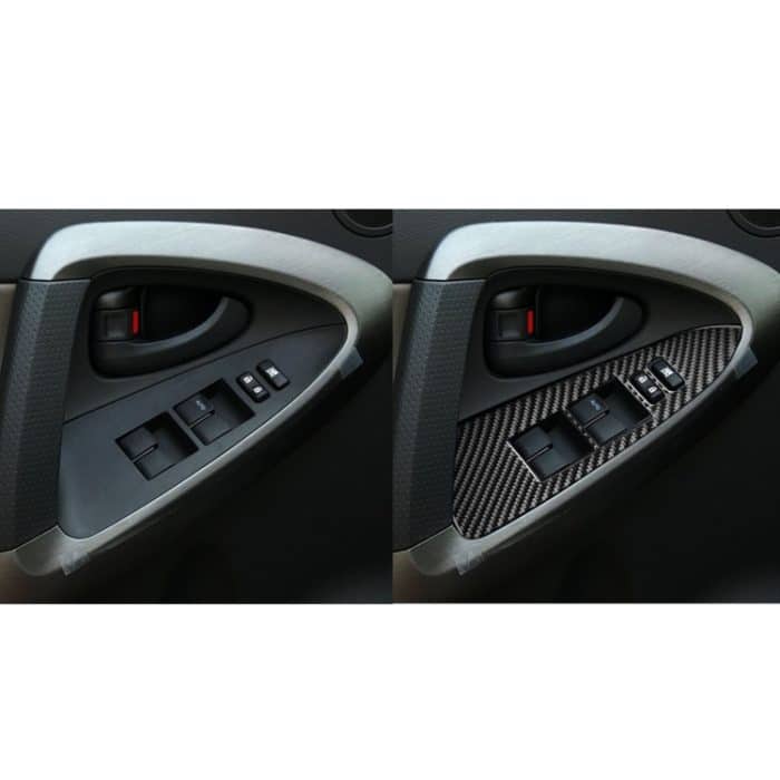 Kohlefaser-Auto-Hebepanel dekorativer Aufkleber für Toyota alte RAV4 2006-2013, linke Fahrt – Bild 6