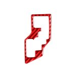 Kohlefaser-Auto-Gang-dekorative Aufkleber für Toyota Corolla 2014-2018, linke Fahrt (rot)