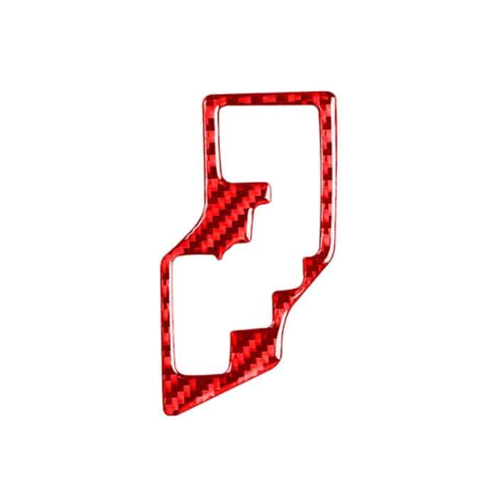 Kohlefaser-Auto-Gang-dekorative Aufkleber für Toyota Corolla 2014-2018, linke Fahrt (rot) – Bild 1