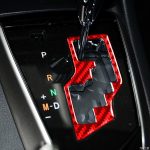 Kohlefaser-Auto-Gang-dekorative Aufkleber für Toyota Corolla 2014-2018, linke Fahrt (rot) – Bild 5