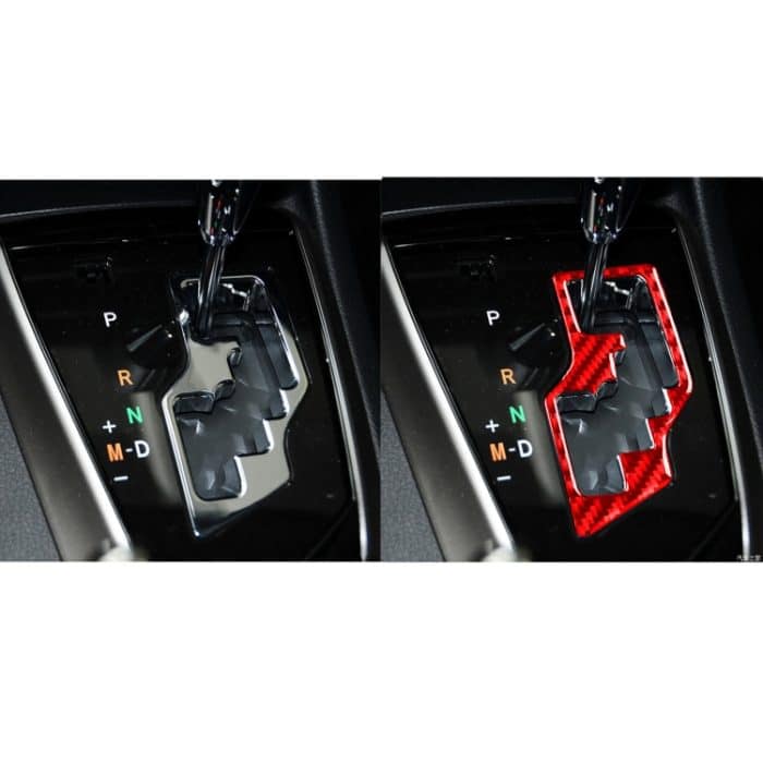 Kohlefaser-Auto-Gang-dekorative Aufkleber für Toyota Corolla 2014-2018, linke Fahrt (rot) – Bild 6