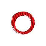 Kohlefaser-Auto-Zündschlüsselring, dekorativer Aufkleber für Toyota Corolla 2014–2018, Links- und Rechtsantrieb, universell, Ignition Key Ring