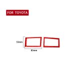 2 Teile/satz Carbon Faser Auto Dashboard Air Outlet Dekorative Aufkleber für Toyota Corolla 2014-2018, Links und rechts Drive Universal, Dashboard Air Outlet – Bild 2